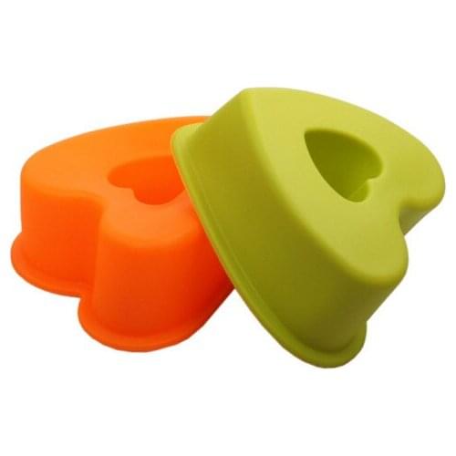 1pcs Silicone Heart Shape Cupcake Liner Baking Cup Cupcake muffin Cases Cake box Cup tray Cake Mold Decorating Tools N1080