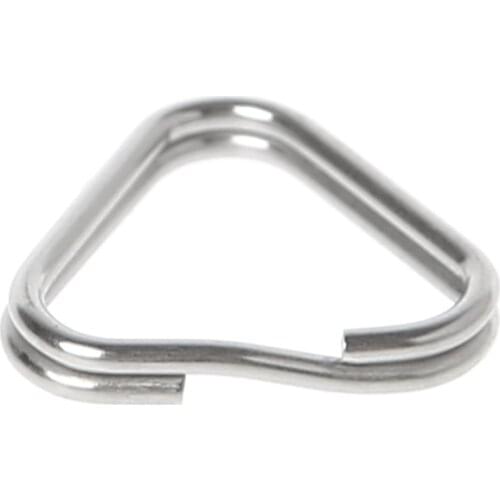 10pcs/set Metal Triangle Rings Split Digital Camera Strap Hook Replacement Parts R9JB