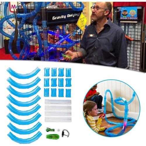 37PCS Speed Pipes DIY Remote Control Pipe Racing Track RC Car Toy Kids Pipes Cars Toys Flash Light Christmas Gifts Dropshipping