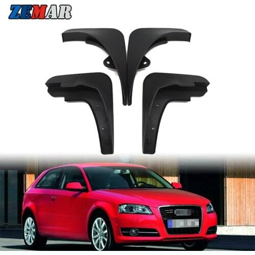 4Pcs Car Styling Mudguards For Audi A3 2004 2005 2006 2007 2008 2009 2010 2011 2012 Auto Front Rear Fender Mud Accessories Flaps
