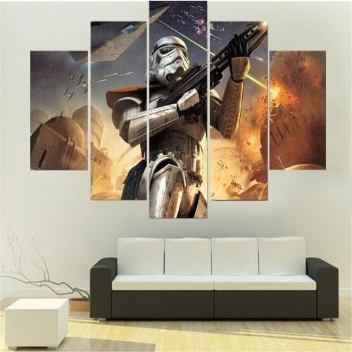 5 Panel Canvas Art Wall Decor American Style Movie Modern Home Decorative Framework Living Room Modurn Print Pictures