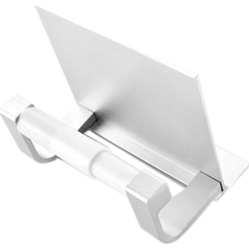 HOT-Punch-Free Space Aluminum Bathroom Tissue Holder Rack Toilet Roll Holder Toilet Toilet Paper Towel Box Waterproof