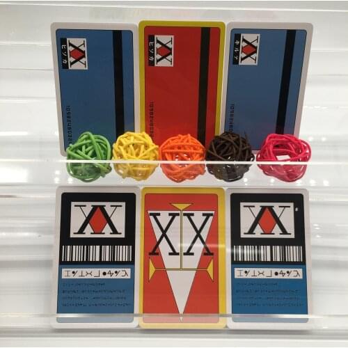 Anime Hunter X Hunter License Card Cosplay Hisoka Kuroro Gon Freecss Kurapika Killua Zoldyck PVC Cards Collection Costume Props