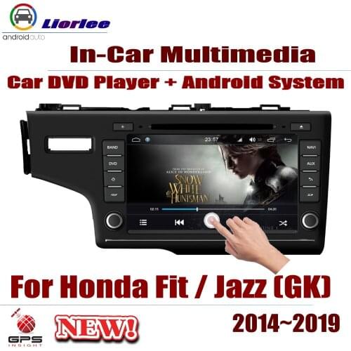 Car Android IPS Screen For Honda Fit / Jazz (GK) 2014-2019 Radio Stereo Auido DVD Carplay Player GPS Navigation Multimedia
