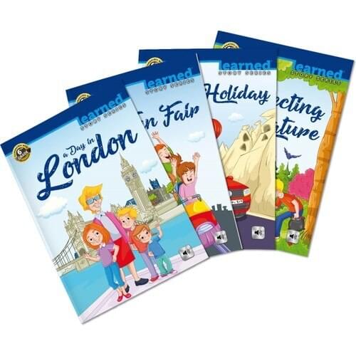 Borealis Broadcasts 6 Grade English Story Set (4 Book)