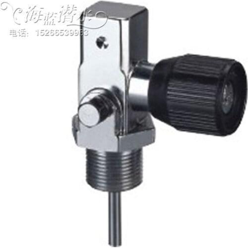 Dive bottle 12L bottle valve G3 / 4 bottle diving head 18MM * 15 liters of carbon fiber dive diving valve cylinder switch