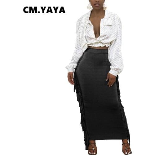 CM.YAYA Long Pencil Skirts