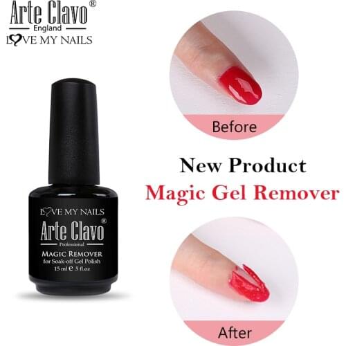 Arte Clavo Burst Magic Remover UV Gel Nail Polish Nail Art Acrylic Clean Degreaser for Gel Polish Easy Remove Soak Off Gel Lak