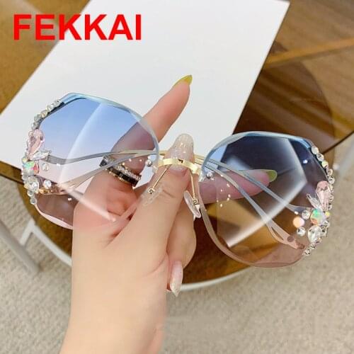 Женские солнцезащитные винтажные очки Fekkai China At AliExpress