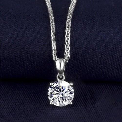 HPHT Lab Diamond Necklace 18K 14K Solid Gold Customize Jewelry