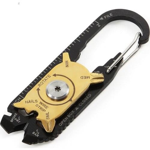 Multifunctional Fast Hanging Portable Tool Keyboard Mini Mountaineering Button Hard Hook outdoor survival hiking gear