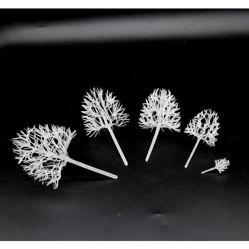 Plant Model Tree Toy Crystal Tree Construction Train Scene Making 50pcs Simulation Sand Table Diorama DIY