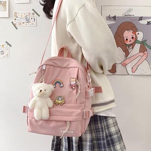 Fashion Kawaii For Teenage Girls Shoulder Bag Multi-Function Small Ladies Travle Bagpack Schoolbag Women Mini Backpack