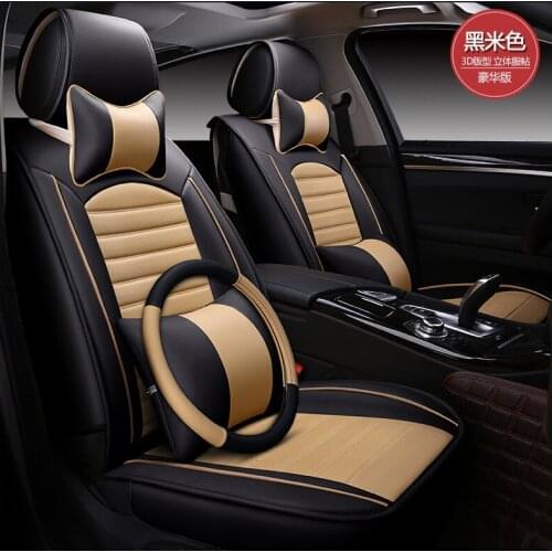 Customize car seat covers leather cushions set black for Chevrolet Blazer SPARK SAIL EPICA AVEO LOVA cruze Optra 560 610 630 730