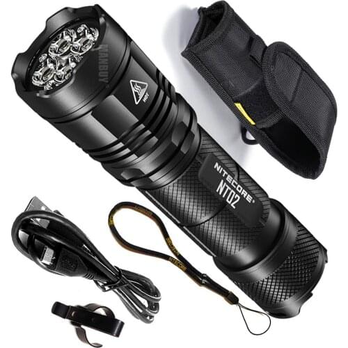 Original Nitecore NT02 USB Direct Charge build-in 4000mAh 21700 Battery 2700Lm CREE XP-G3 S3 4xLEDs Ultra Compact EDC Flashlight