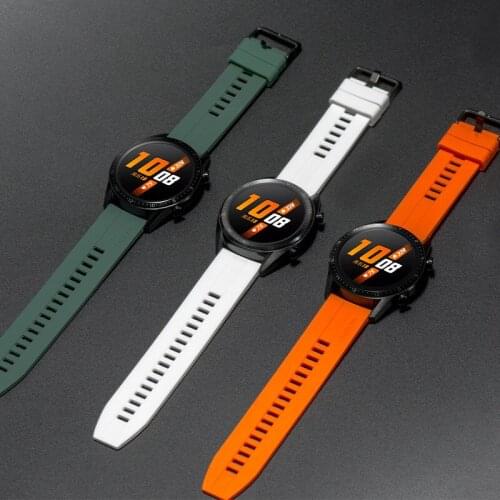 22mm Silicone Strap For Samsung Galaxy Watch 3 41/45mm Active 2/ 42/46mm Gear S3 Hwawei Watch Gt 2 Band Amazfit GTS2 Belt