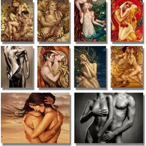 2019Top Popular 5d diamond painting full "Nude couple" diy diamond mosaic sale diamond embroidery full set Halloween decor gift