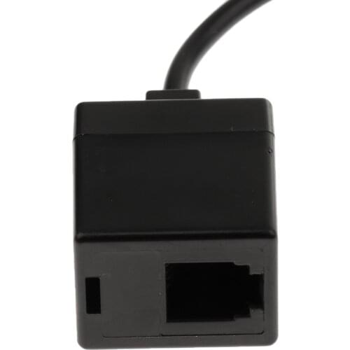 RJ9 Headset Adapter Extension Cord RJ9 Female to Male 4P4C Splitter Cable 24.5cm/9.64 inch