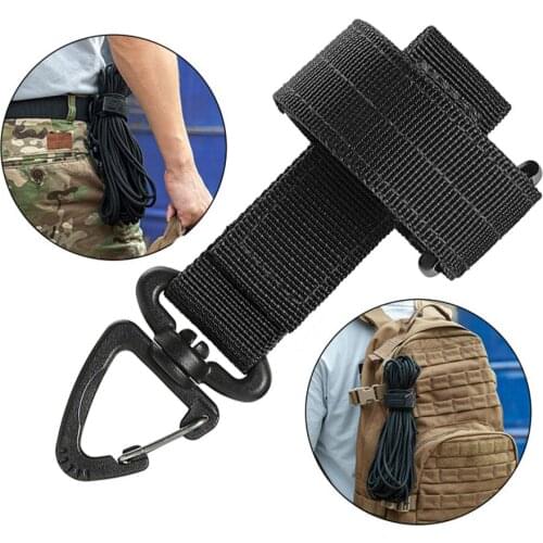 Multi-purpose Nylon Gloves Hook Work Gloves Safety Clip Outdoor Tactical Gloves Climbing Rope Anti-lost Camping Hanging Buck