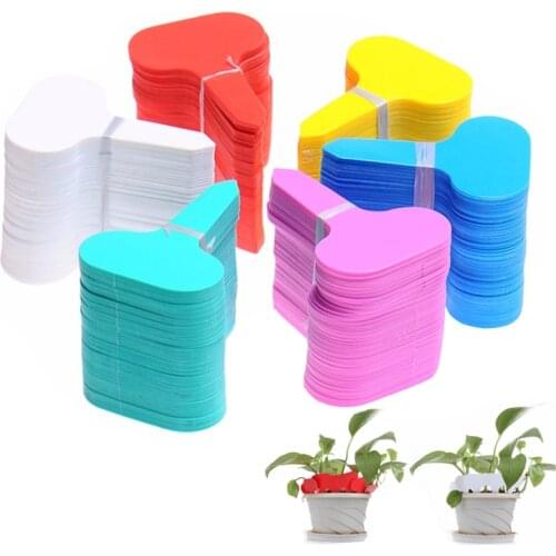 50pcs Plant Markers Nursery Garden Plant Label Fruit Vegetable Seedling Tag T-Type Waterproof Plastic Label