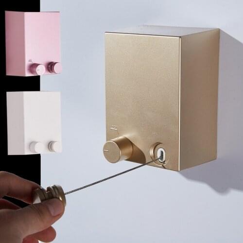 Retractable Clothesline Indoor Outdoor Laundry Hanger Clothes Dryer Organiser Clothes Drying ABS Rack Rope Bathroom Accessories