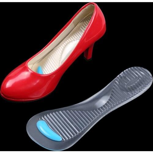 1 Pairs Silicone Gel Pad Shoes Insole Non-Slip Sandals High Heel Arch Cushion Support Woman Insoles Massage Shoes Cushion Pads