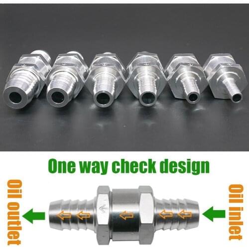 1Pc 6/8/10/12mm Aluminium Alloy Fuel Non Return Check Fit Valve Price One Way Wholesale Carburettor B9O1