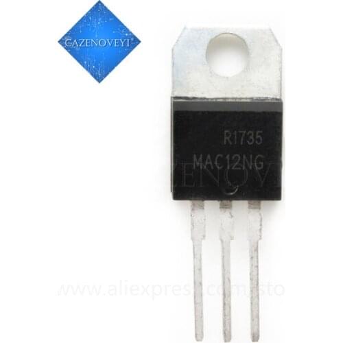 10pcs/lot MAC12NG MAC12N MAC12 TRIAC 800V 12A TO-220AB Best quality In Stock