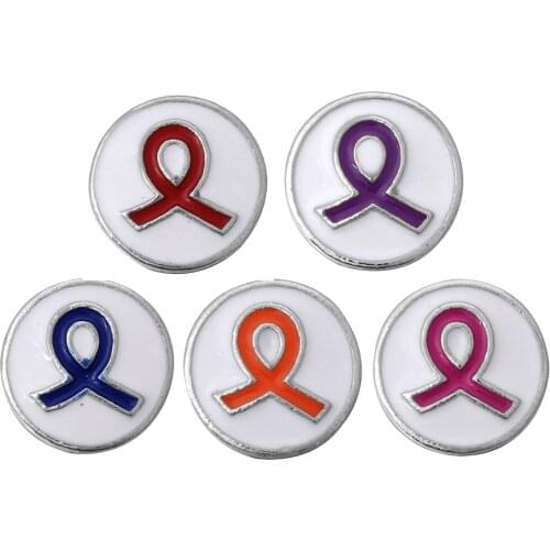 10pcs/lot 2018 New Snap Jewelry Ribbon Button Mixed Mini 12mm Snap Button fit 12mm Snap Bracelets Necklace for Women Girls Gifts