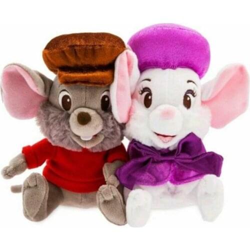 2018 Miss Bianca and Bernard The Rescuers Plush Doll Set