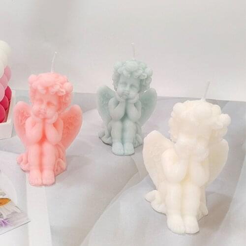 3D Angel Aromatherapy Scented Candle Mixed Wax 3D Angel Candle Home Decor Art Candle Weddings Birthdays Christmas Decor