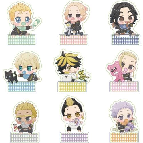2021 Anime Tokyo Revengers Figure Cosplay Acrylic Stands Manjiro Ken Takemichi Hinata Atsushi Model Plate Fans Gift Collection