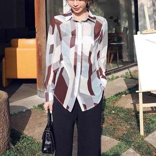 Женские рубашки с длинным рукавом ANRAEQI China At AliExpress