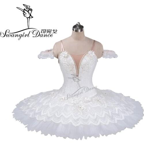 White wan lake ballet tutu adult professional ballet tutus pancake women performance tutu whiteBT9120