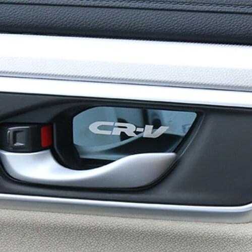 For Honda CRV CR-V 2017 2018 2019 2020 2021 Car door bowl decorated patch interior Handle Protector Cover sticker accessories