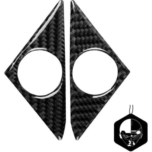 Door Speaker Trim Universal Colorfast Carbon Fiber Decorative Door Audio Sticker for Nissan GTR R35 2008-2016