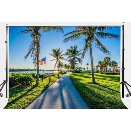 150x220cm Natural Scenery Photography Background Bright Sunny Day Backdrop Road by the Sea Photography Backdrops Studio Props