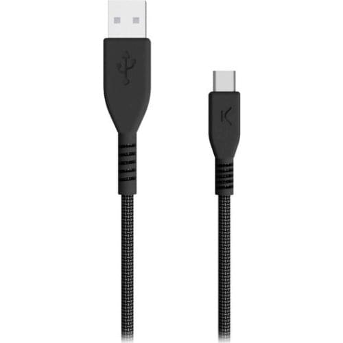 USB A to USB C Cable KSIX Black