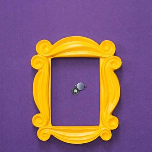 2021 TV Series Friends Handmade Monica Door Frame Wood Yellow Photo Frames Collectible Home Decor Collection Cosplay Gifts