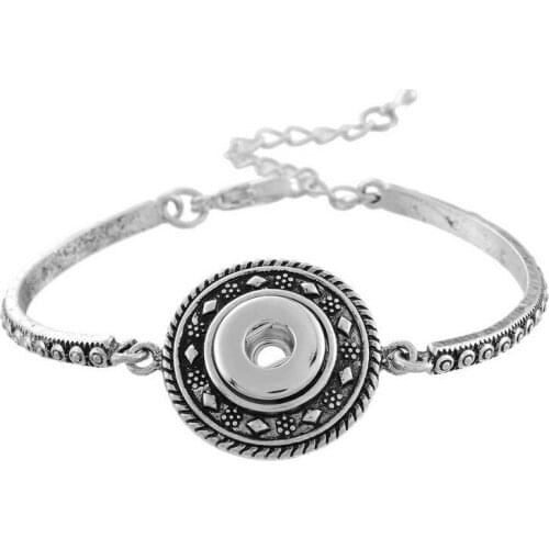 XH1028 metal snap button bracelet (fit 12mm snaps)