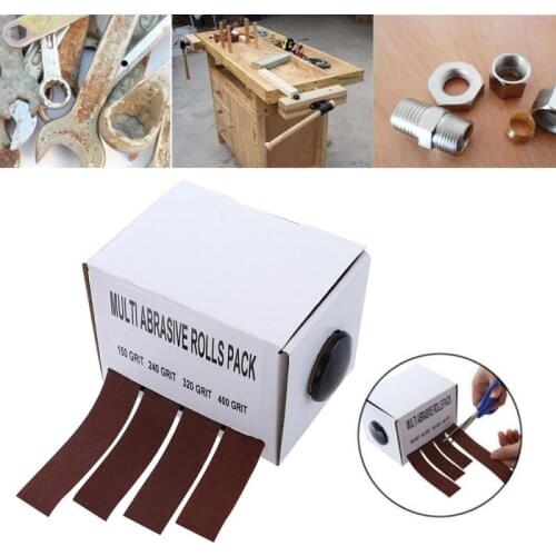 Sandpaper Dry Matte Belt Box Roll Soft Sand Cloth Grinding Polishing 1" 6Meters Length X 4 Wood Root Carving Furniture Polish