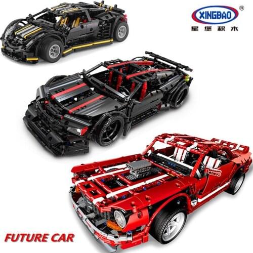 NEW XINGBAO Creative Car Series 3 Styles The Future Car Model Sets Building Blocks MOC Bricks Educational Toys Christmas Gifts