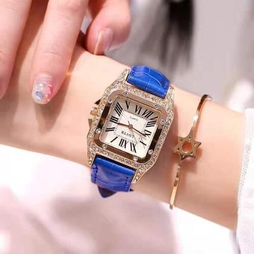 Simple Women Square Watches Laides Casual Quartz Wrist Watch Multicolor Leather Band New Strap Watch Female Clock Reloj Mujer