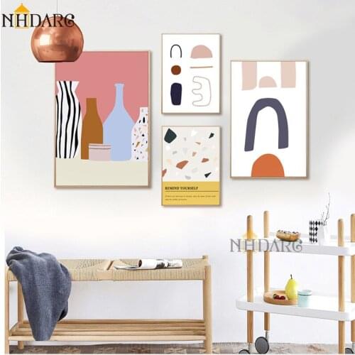 Nordic Modern Abstract Decorative Paintings Canvas Print Painting Poster Art Fashion Simplicity Wall Pictures for Home Decor