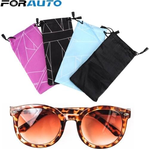 Car Glasses Bag Sunglasses Box Stowing Tidying Soft Cloth Eyewear Accessories Waterproof Dustproof eyeglasses pouch Universal