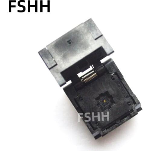 Clamshell QFN20 test socket WSON20 UDFN20 MLF20 ic socket Pin pitch 0.65mm 0.5mm QFN20 adapter