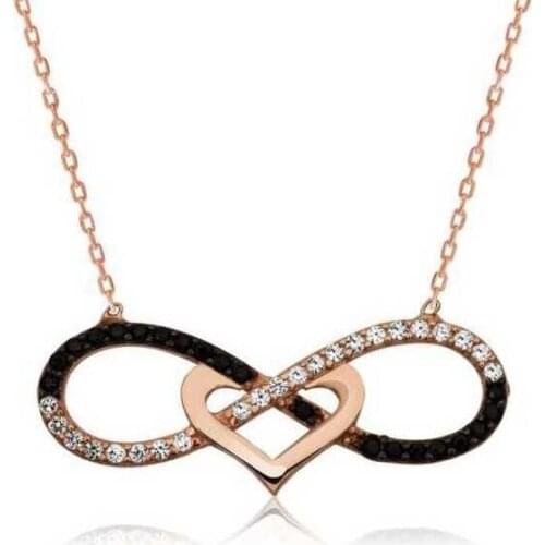 Tevuli 925 Sterling Silver Heart Infinity Ladies Necklace