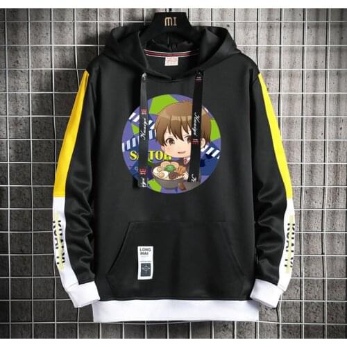 Anime Hakata Tonkotsu Ramens Hoodie Men/Women Popular Harajuku Hoodeds Pullover Streetwear Casual Fake Two-Piece jacket coat
