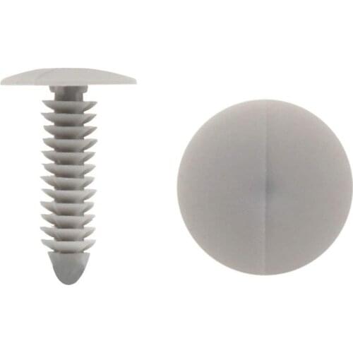 Uxcell Universal 7mm Gray Plastic Trim Rivets Buckle Fastener Clips 40PCS for Car SUV