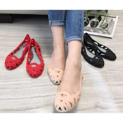 Mini Melissa 2020 New 3 Colors Roman Girl Jelly Sandals Breathable Slip Melissa Girl Shoes Women Beach Sandals 22.5-24.5cm